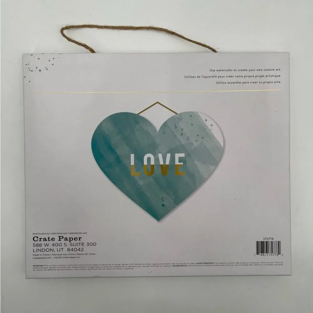 CRATE PAPER x American Crafts DIY Watercolor Project Color Reveal Hanging Decor